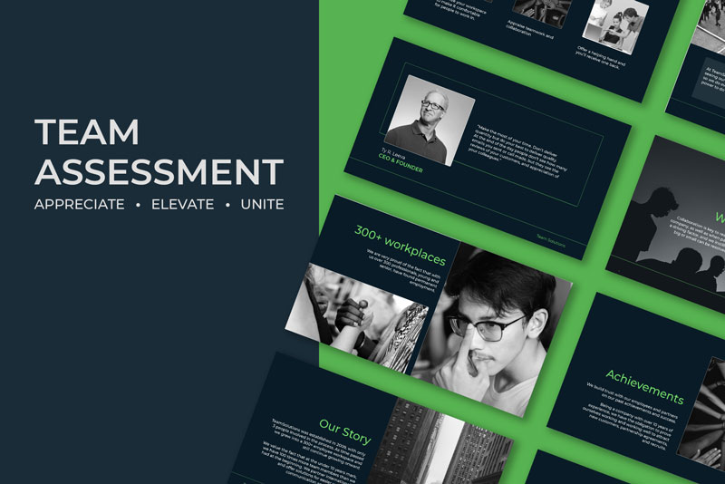 Team Assessment slides with Renderforest