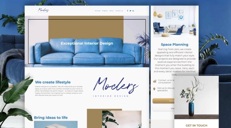 Interior Design website template