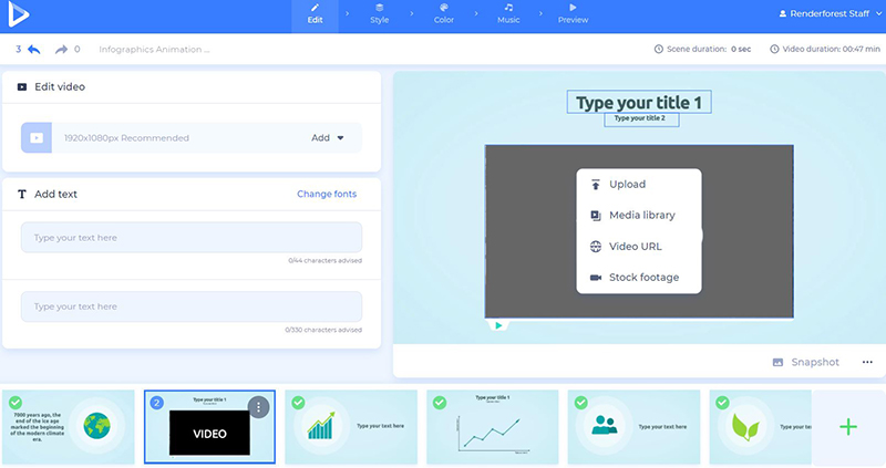 Scientific Research Video - add video