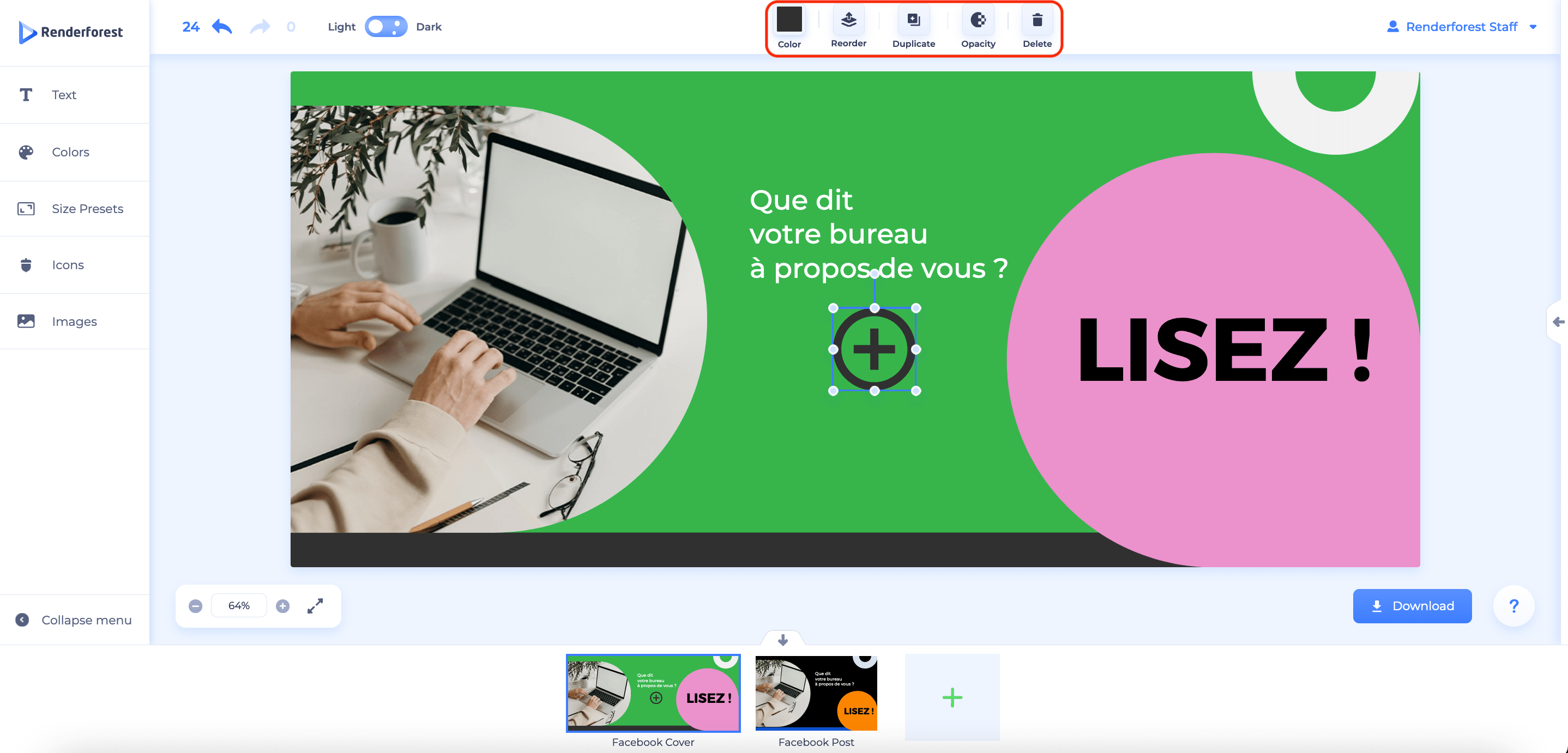 modifier les icônes