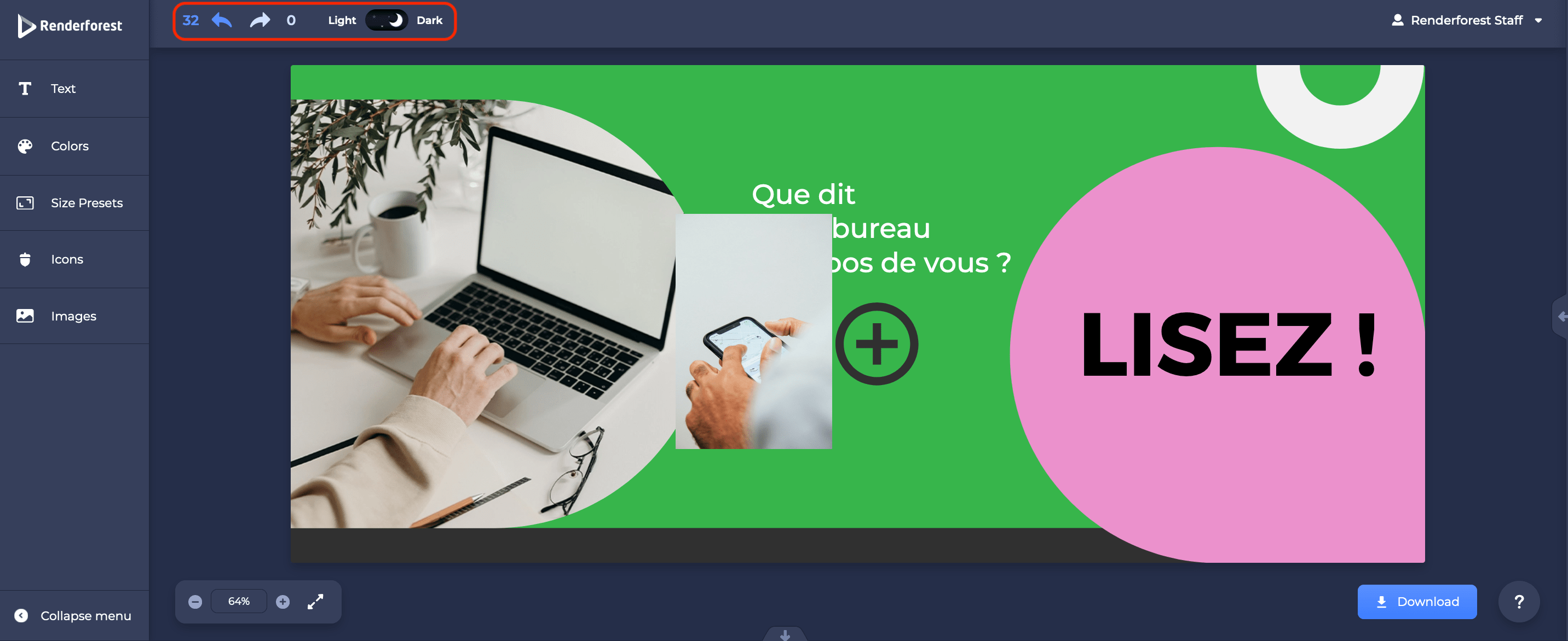 passer en mode sombre