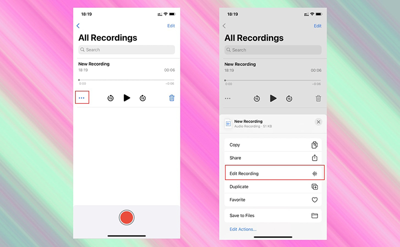 รายการบันทึกเสียง