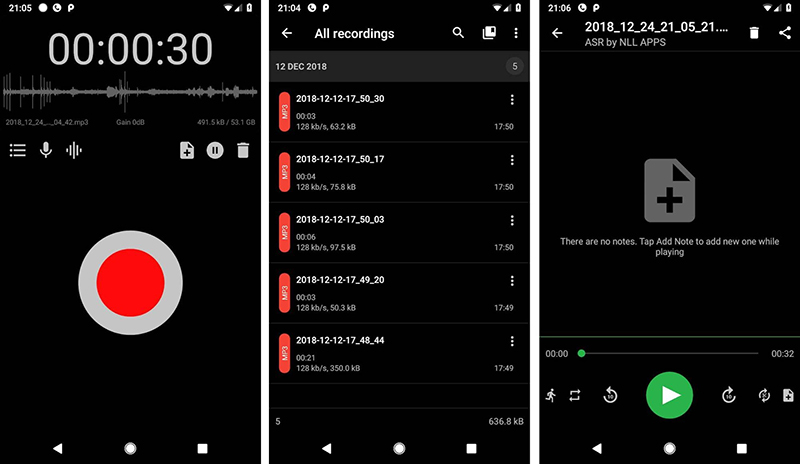 เครื่องบันทึกเสียง ASR