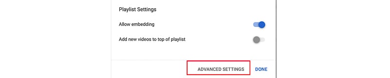 расширенные настройки ютуб
