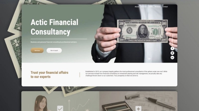 Financial Consultancy website template