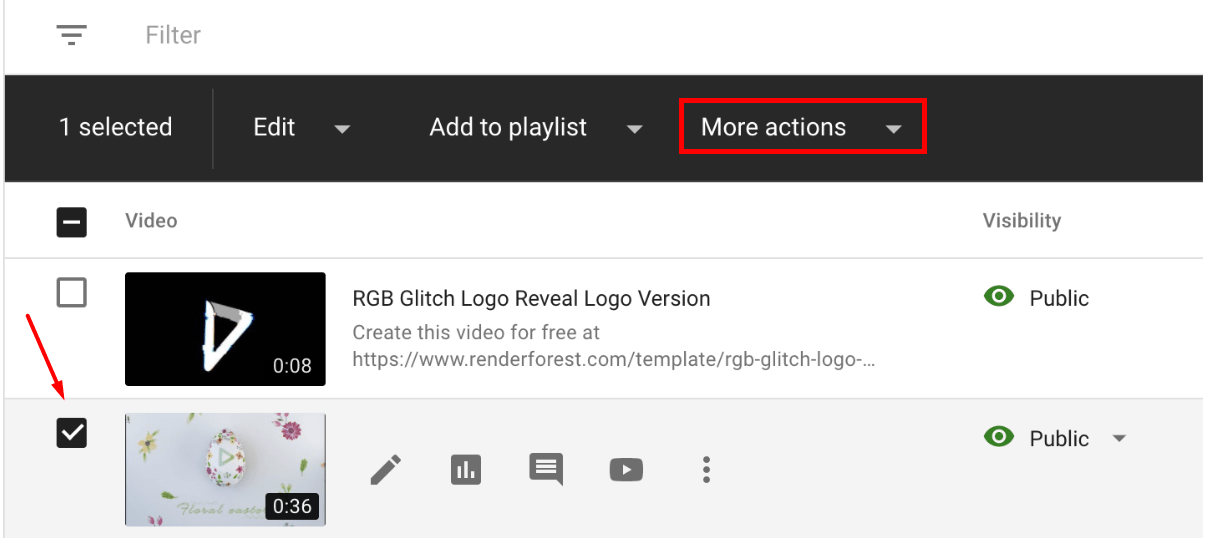 видео на ютубе удалить