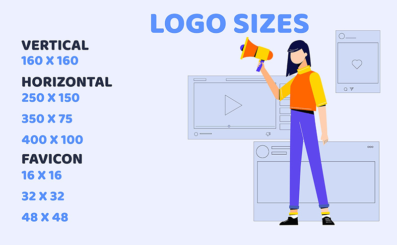 Vector logo sizes for social media