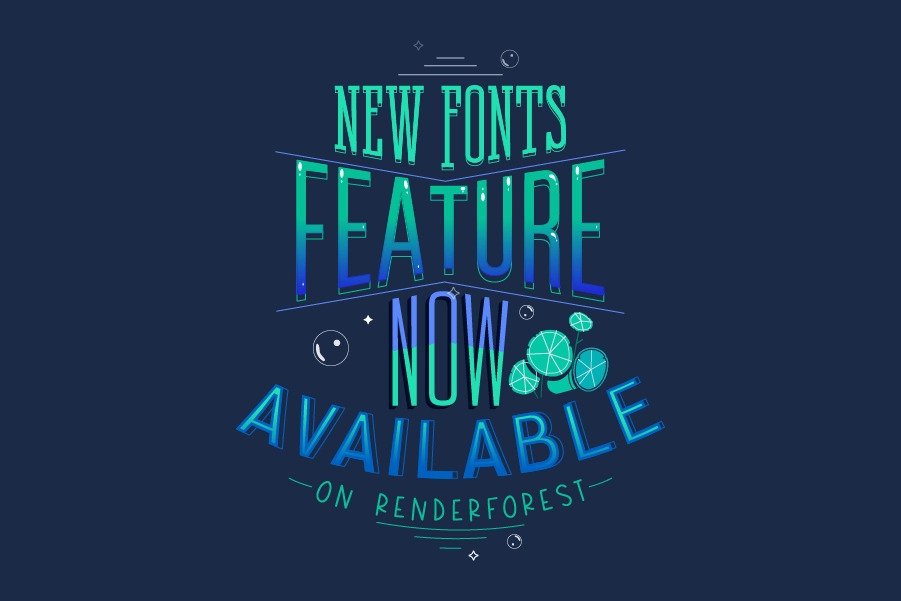 Novo Recurso de Fontes Disponível na Renderforest