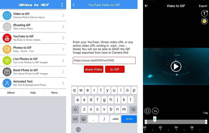 faire un gif à partir d'une vidéo sur iphone