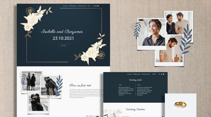 Online Wedding Invitation website template