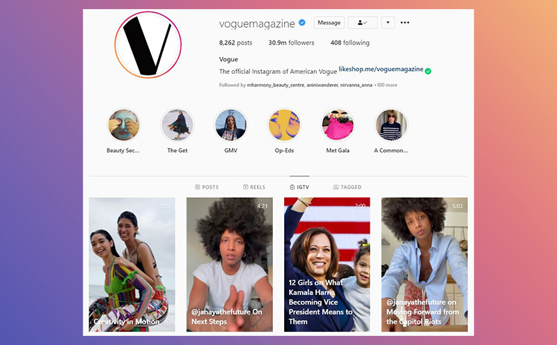 Instagram post ideas - igtv