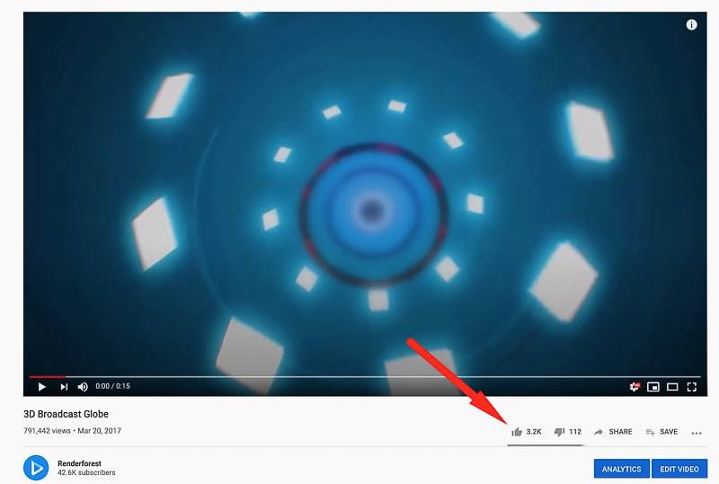 gostos e desgostos de vídeos do youtube