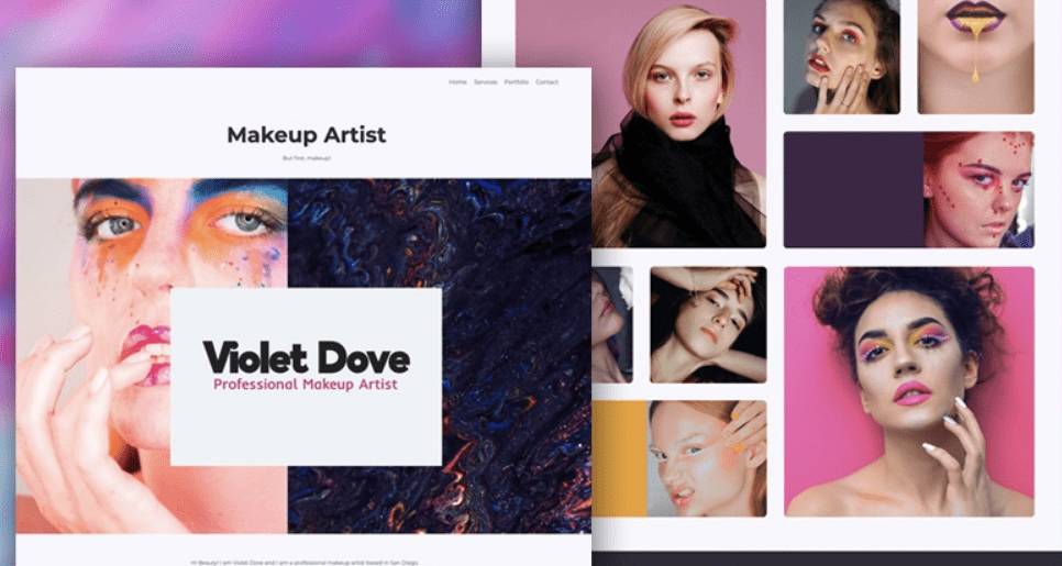 Makeup artist portfolio Renderforest