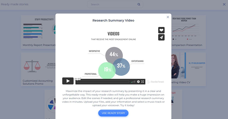 Research Summary Video - preset