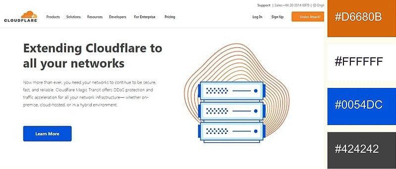 cloudflare color scheme