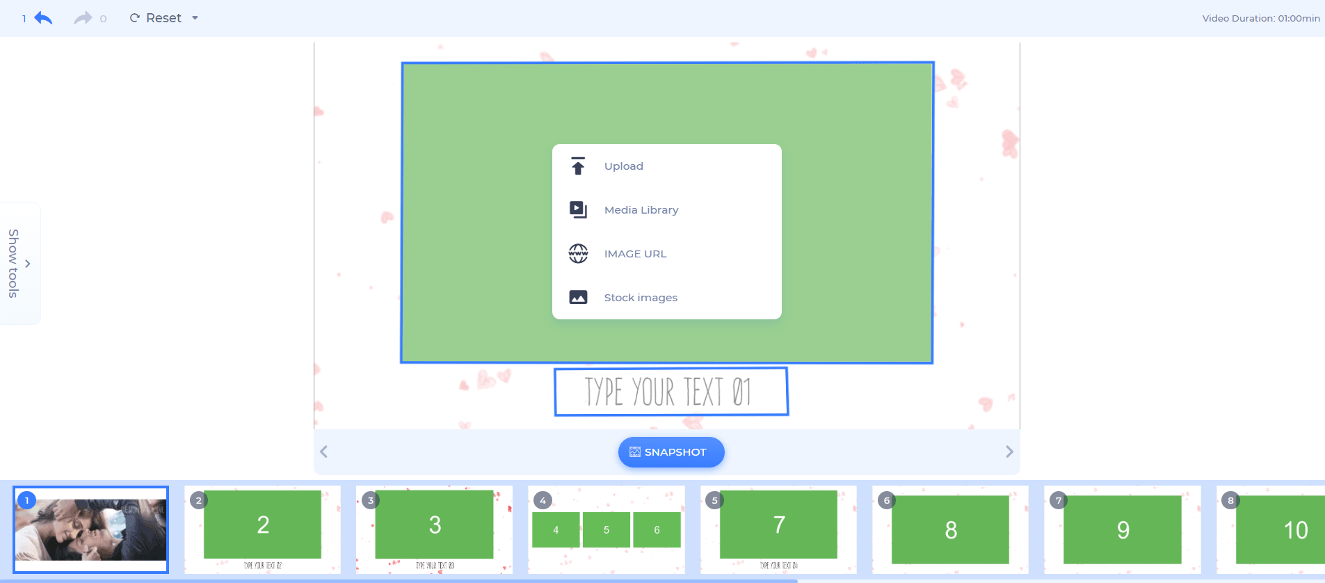 video editor valentines day