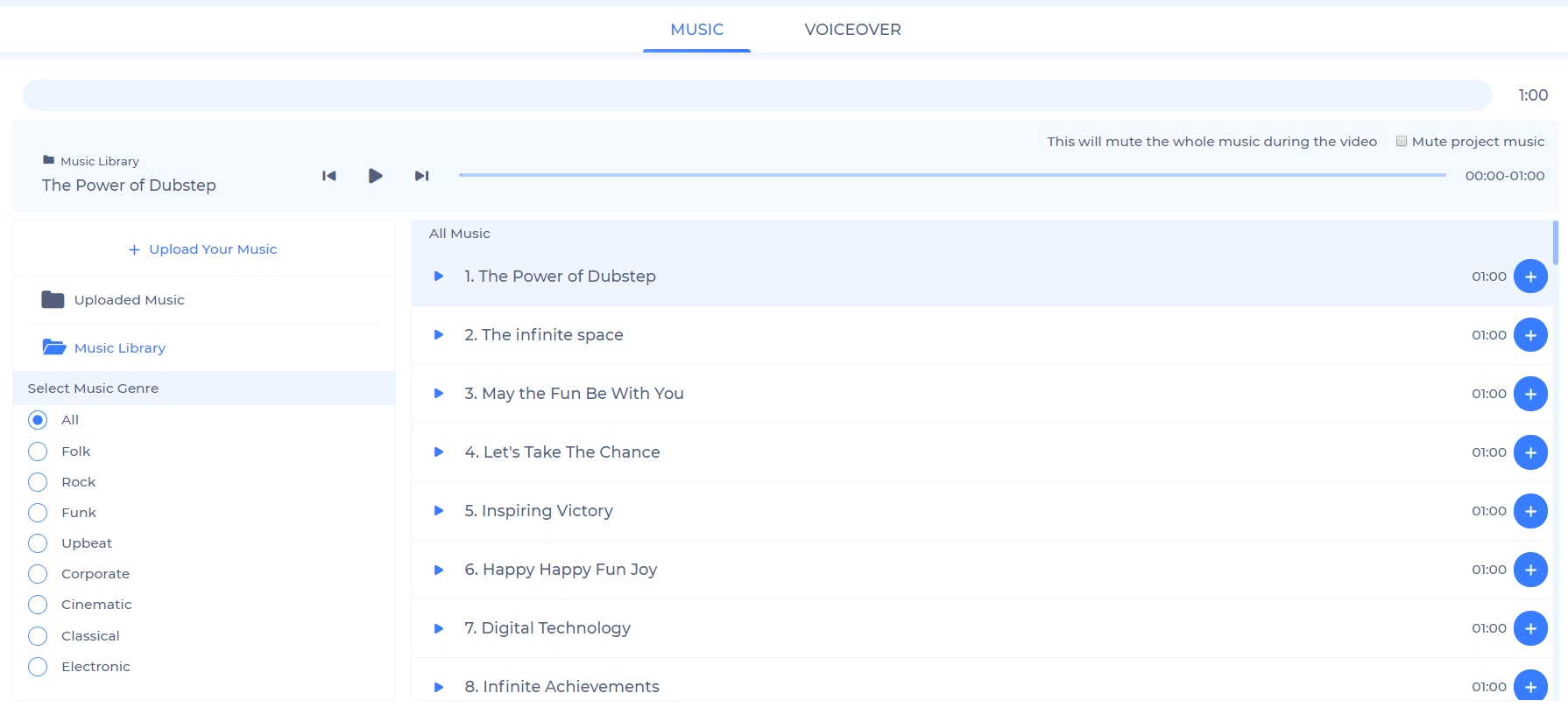 valentines day video music library
