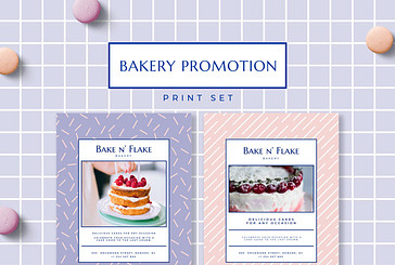 Kit d՛impression pour la promotion de boulangerie