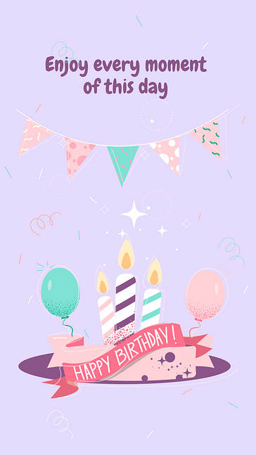 Set de création de vœux d՛anniversaire