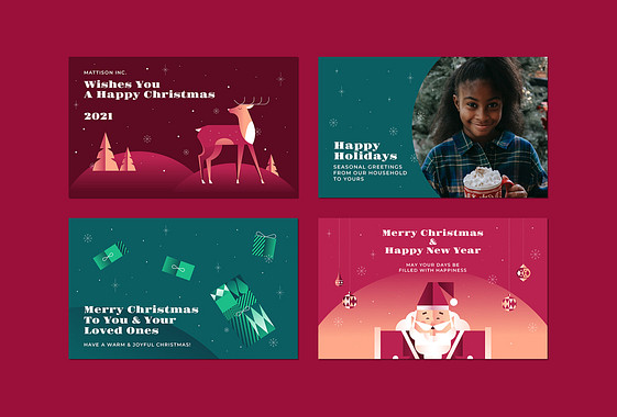 Kit de Designs Desejos de Natal