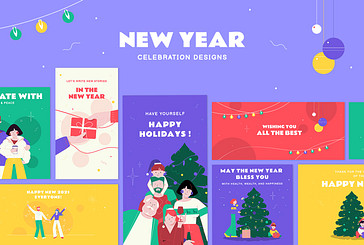 Modèles pour la fête du Nouvel An