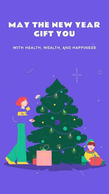 Шаблоны дизайна Новогодние празднования