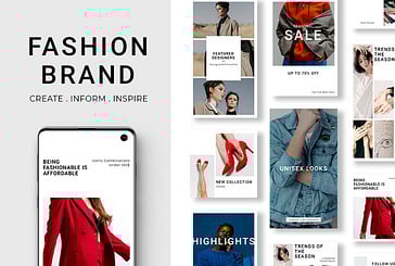 Набор промо для модного бренда