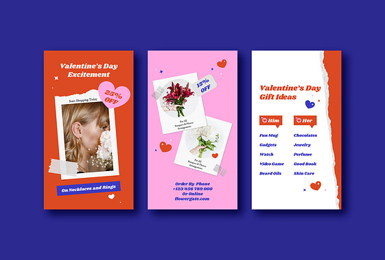 Kit de promotion des soldes de la Saint-Valentin