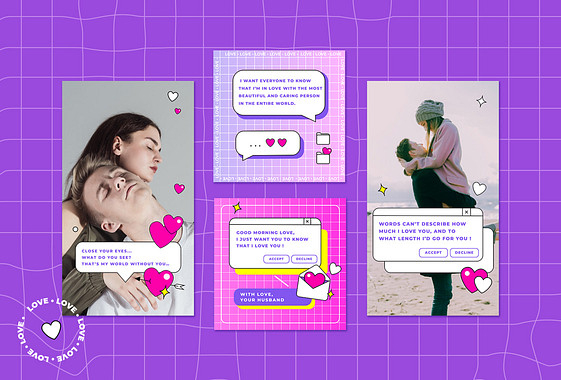 Set Visual de Confesiones Románticas