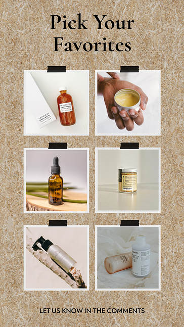 Kit de designs vintage de produits cosmétiques