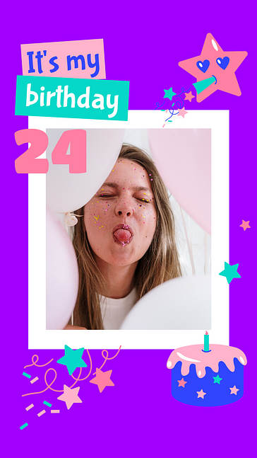 Pacote de Designs Coloridos de Aniversário