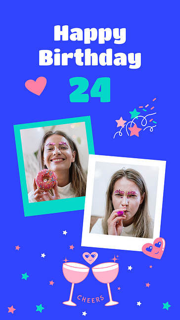 Pacote de Designs Coloridos de Aniversário