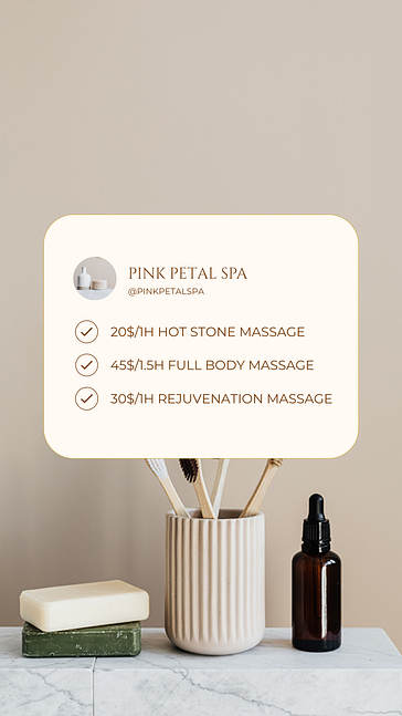 Entspannendes Spa Designset
