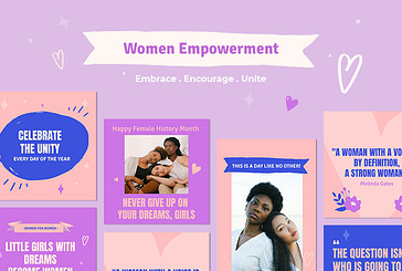 Set de Diseño de Empoderamiento de Mujeres