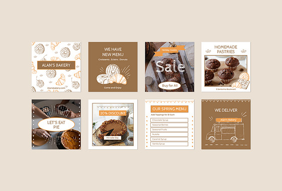 Набор дизайнов для кондитерской