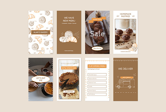 Набор дизайнов для кондитерской