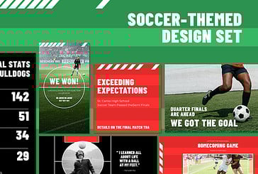 Set de Diseño con Temática de Fútbol