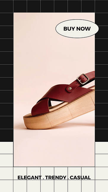 Set de designs pour la vente de chaussures