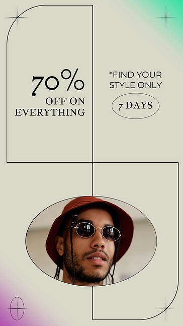 Städtische Mode Werbeset