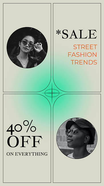 Städtische Mode Werbeset