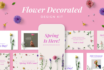 Kit de Diseño Decorado con Flores