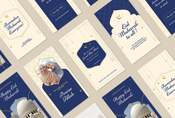 Set visuel pour la célébration du Ramadan