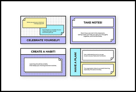 リモート教育ガイド用のデザイン