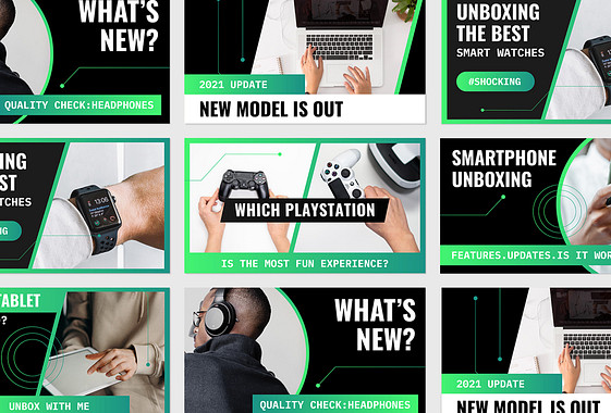 Комплект дизайна для обзора гаджетов