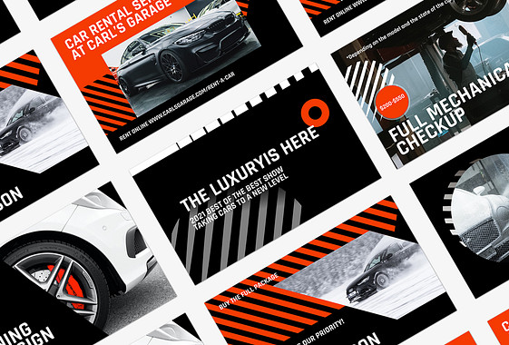 Set Visual para Servicios de Reparación de Autos