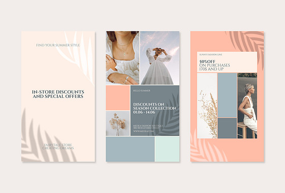 夏のセール用のプロモーションセット