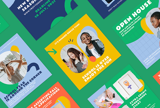 Kit de conceptions pour annonces scolaires