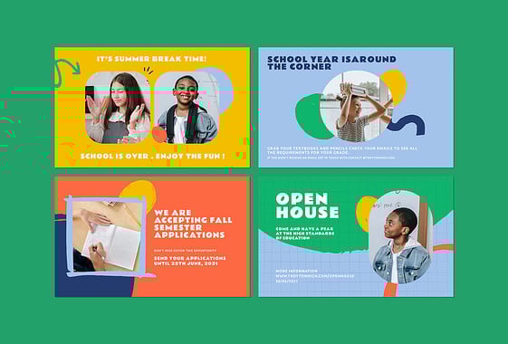 Kit de conceptions pour annonces scolaires