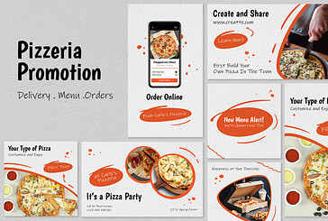 Pack de promotion pour pizzeria