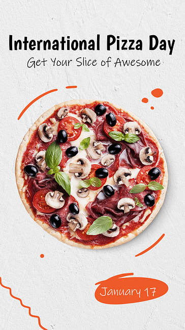 Pizzeria-Werbe-Set